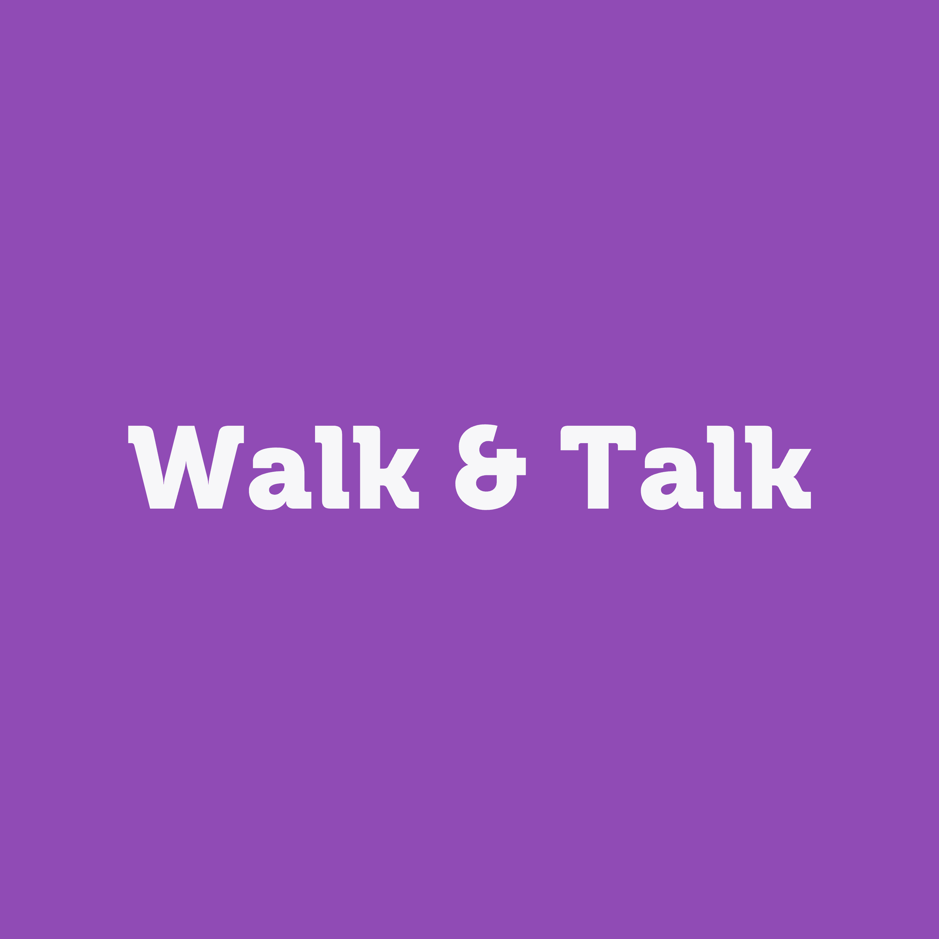 Walk And Talk Header Purple